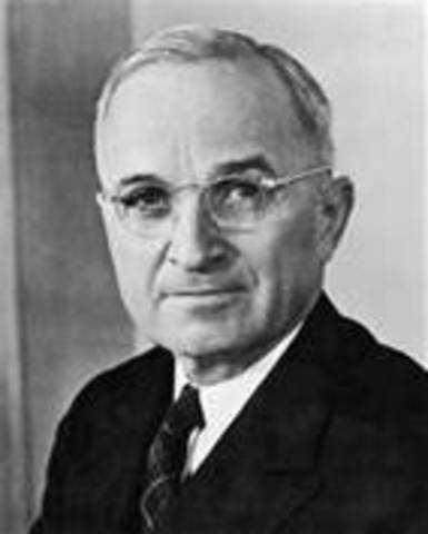 FDR dies, Harry S. Truman becomes President