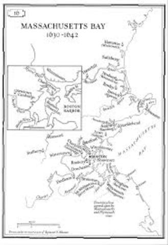 Massachusetts by Colony is founded