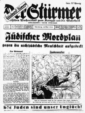 First Anti-Semitic Law is passed in Germany