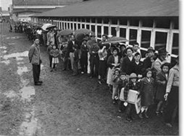 Japanese Americans interned in isolated camps
