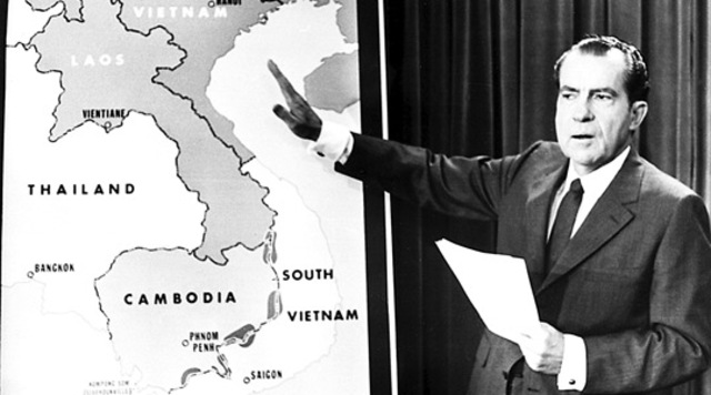 President Nixon sent US forces into Cambodia