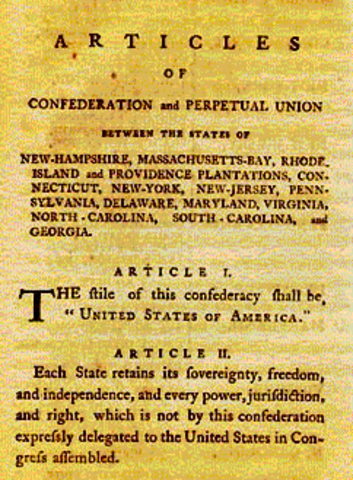 Articles of Confederation adopted