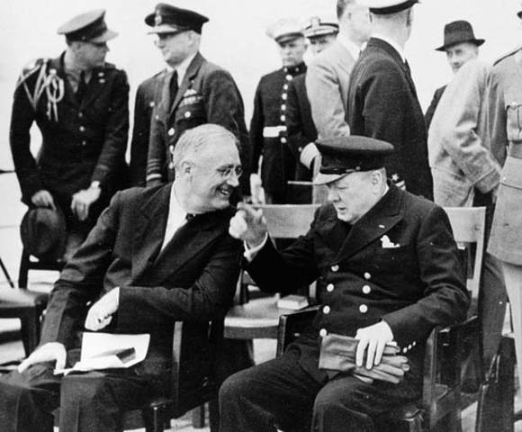 Churchill and FDR issue the Atlantic Charter