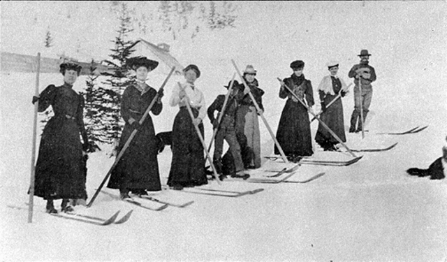 Skiing becomes a form of recreation