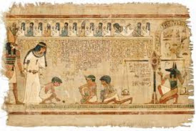 Egyptianpapyrus scrolls 1900-1800 B.C.