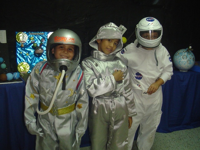 Astronautas en la Feria de la Ciencias