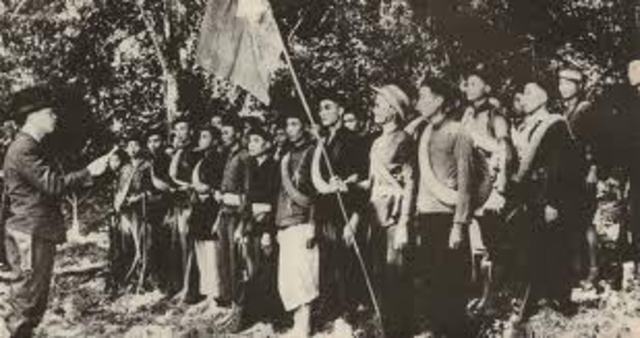 Japanese invade French Indochina (Viet. Laos, Cambodia)