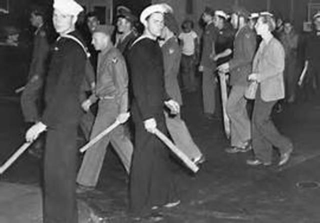 Zoot Suit Riots in Los Angeles California
