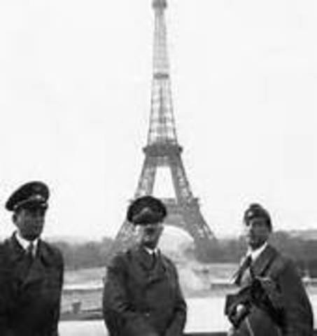 Germany invades France and forces it to surrender