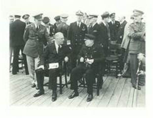 Churchill and FDR issue the Atlantic Charter