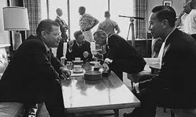 LBJ Meets With South Vietnamese Leaders