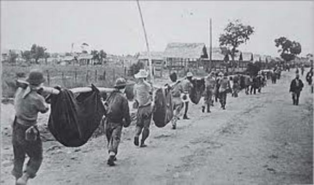 Philippines fall to Japanese – Bataan Death March