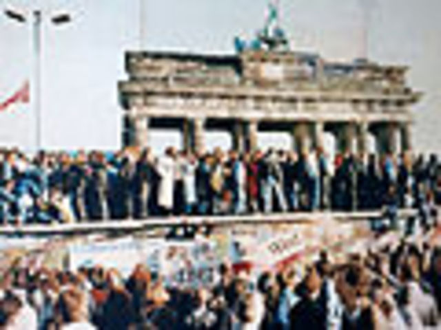 Berlin Wall collapses