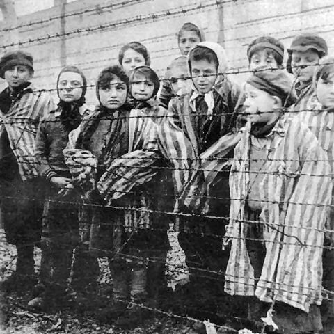 Nazis being rounding up jews for labor camps