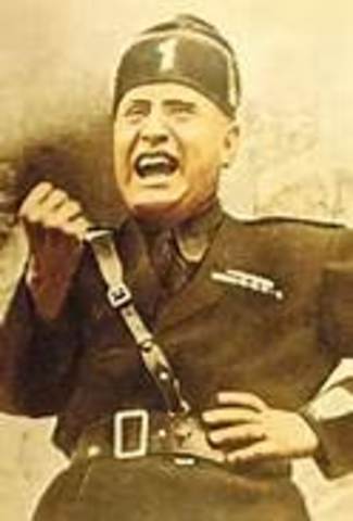 Benito Mussolini appointed Prime Minister of Italy