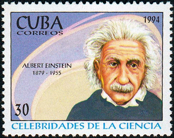 Einstein stamp in Cuba