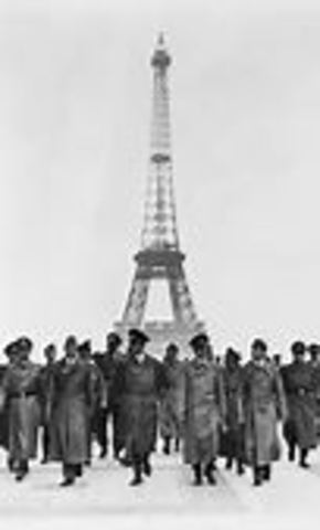 Germany invades France and forces it to surrender