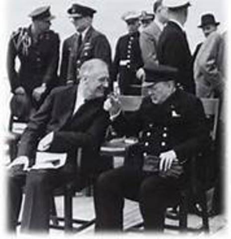 Churchill and FDR issue the Atlantic Charter