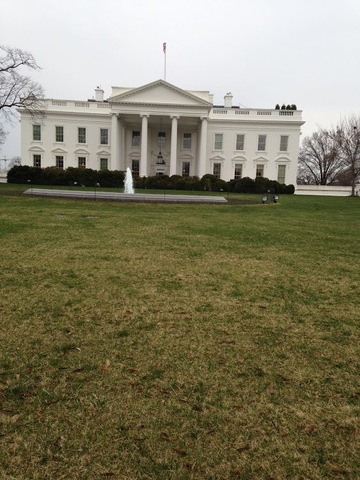Then we woke up and stoped at the white house