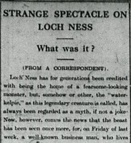 "A Strange Spectacle on Loch Ness"
