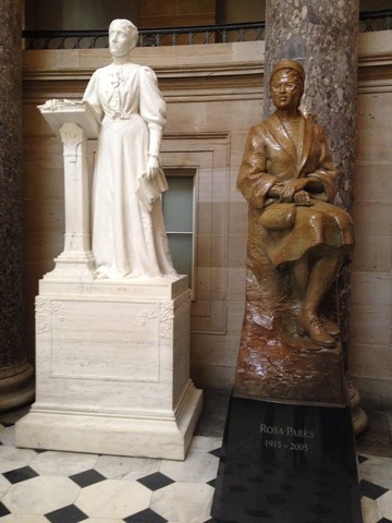 Statues at the Capitol.