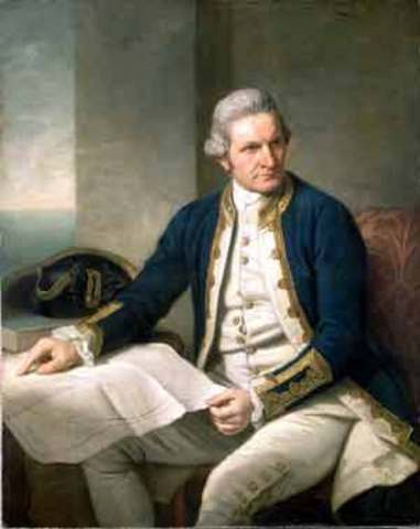 Captain James Cook sails around Australia