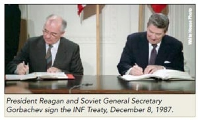 Intermediate-Range Nuclear Forces Treaty (INF) ratified