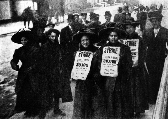 Local 25 of ILGWU declares a strike against the Triangle Shirtwaist Factory