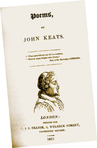 First Collection Published:  "Poems by John Keats"