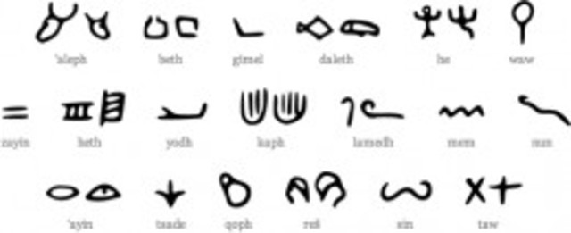 1900-1800 B.C. – Semitic alphabet in Egypt