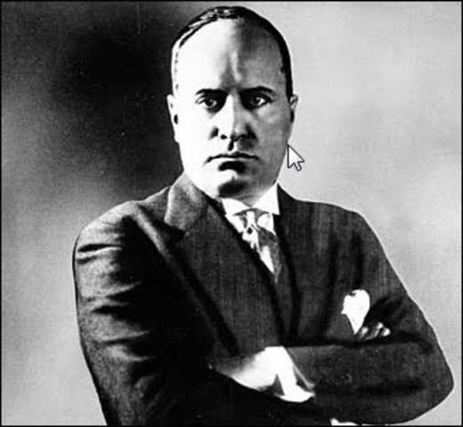 Benito Mussolini appointed Prime Minister of Italy