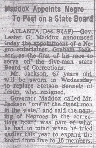 Lester Maddox Becomes Georgia's Governor