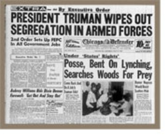 Trumans integration of the military