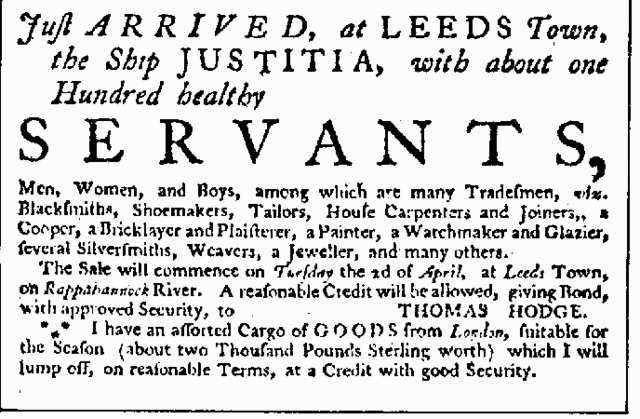 Indentured Servitude