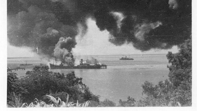 The bombing of Darwin
