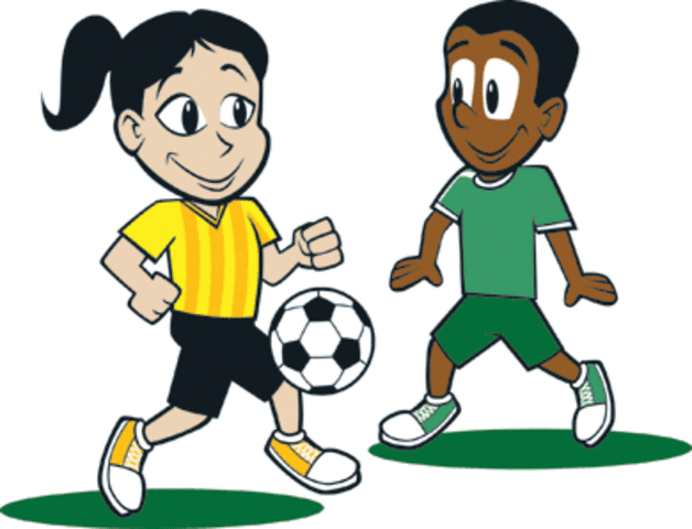 Cuando yo tenía ocho años, yo jugaba fútbol, yo visitaba México, y yo escribía.