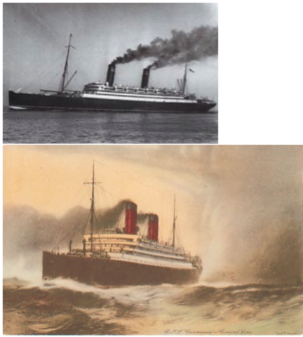 In 1905, the British Cunard Line fitted ( Ocean Liner, 2014)