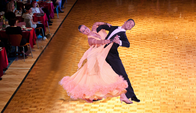 teaching ballroom dancing