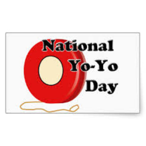 National yoyo day on his birthday.