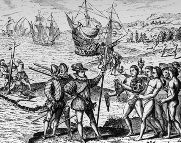 Arrival of Columbus to the Americas