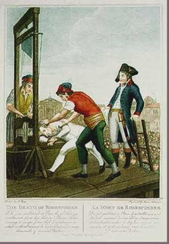 The End of the Reign of Terror and Robespierre