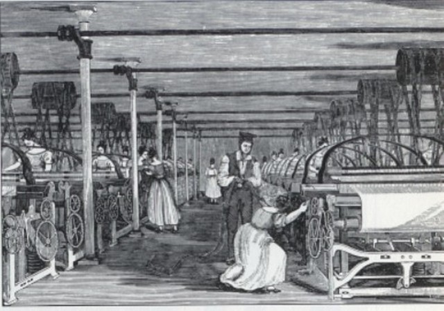 Samuel Slater created the first textile factory in the North.