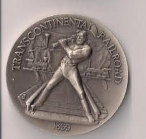 The Transcontinental Railroad is finished.