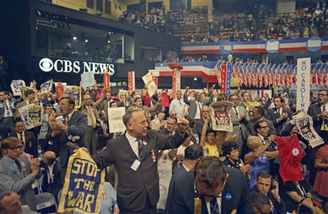 Students protest at Democratic National Convention in Chicago