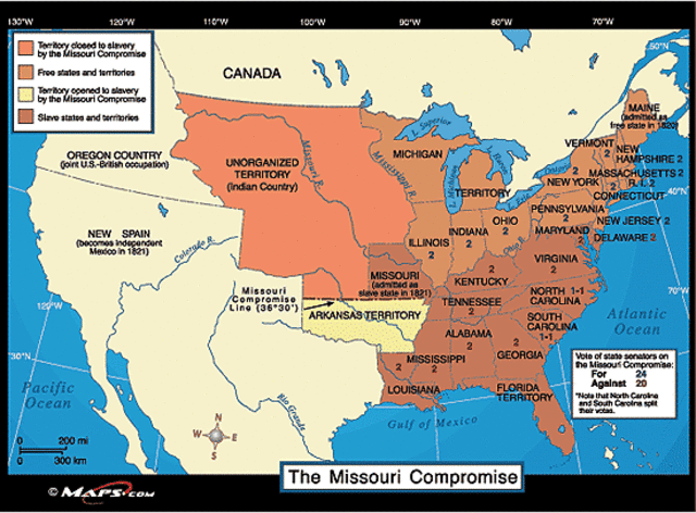 Missouri becomes a state.