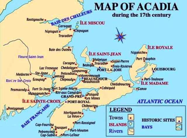 The first conflict between Acadians and British