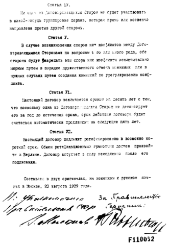 Molotov-Ribbentrop Pact