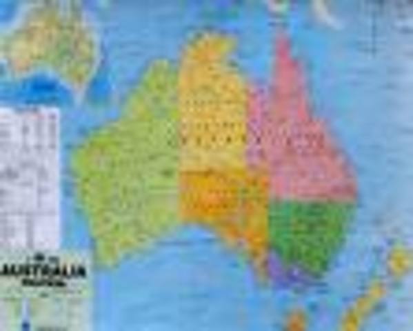 Boundaries for colonies of Australia are created by the government.