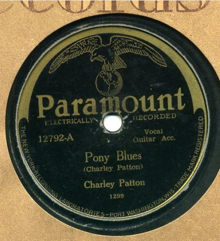 Charley Patton  records Pony Blues