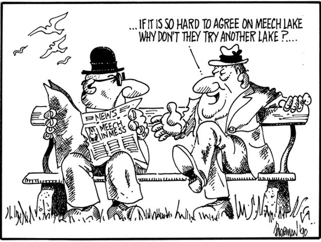The Meech Lake Accord, 1987